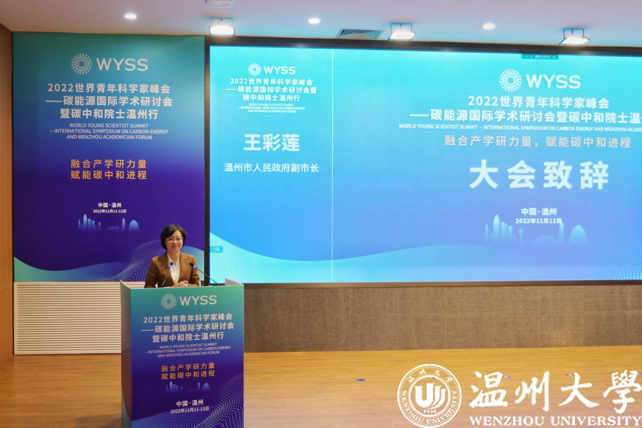 Remarks from Wang Cailian, Vice Mayor of Wenzhou Remarks from Wang Cailian, Vice Mayor of Wenzhou